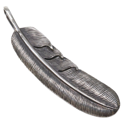 KENSHIRO Silver Wabori Feather Necklace L Size ONE SIZE