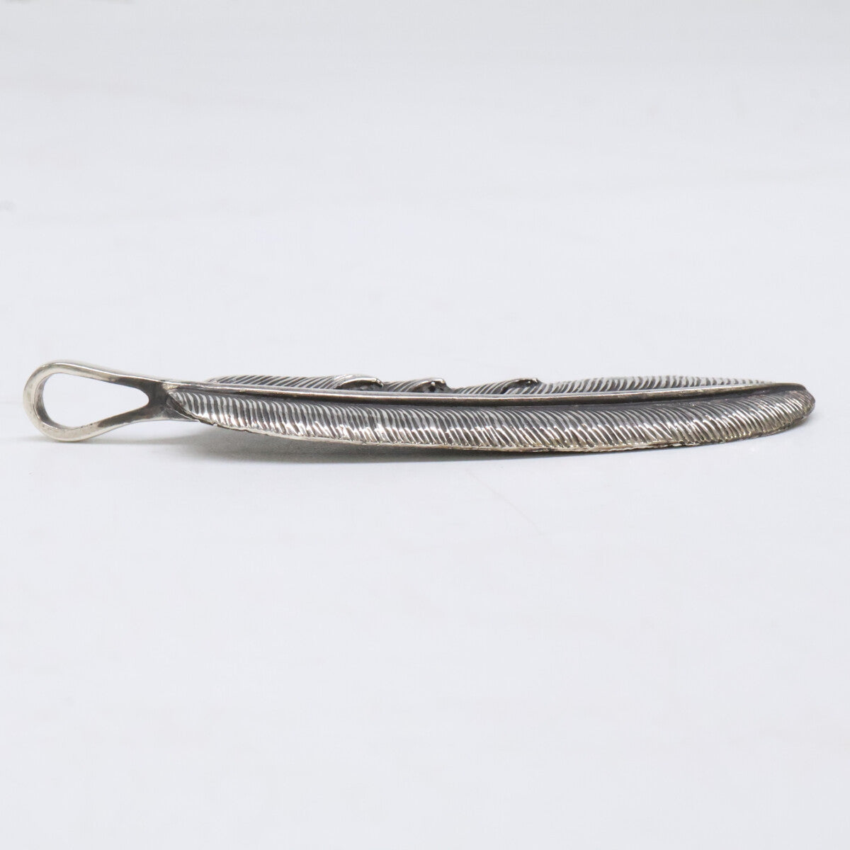 KENSHIRO Silver Wabori Feather Necklace L Size ONE SIZE