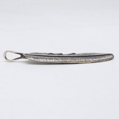 KENSHIRO Silver Wabori Feather Necklace L Size ONE SIZE
