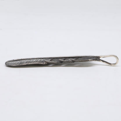 KENSHIRO Silver Wabori Feather Necklace L Size ONE SIZE