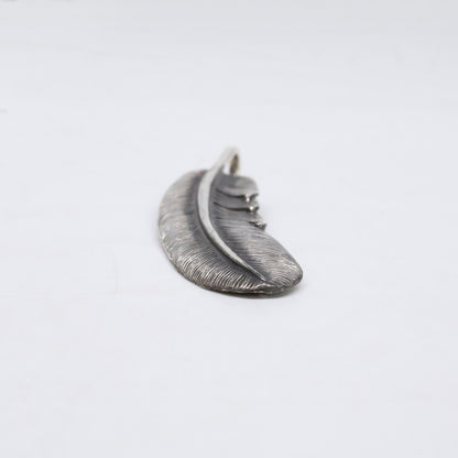 KENSHIRO Silver Wabori Feather Necklace L Size ONE SIZE