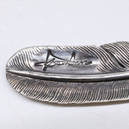 KENSHIRO Silver Wabori Feather Necklace L Size ONE SIZE