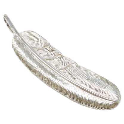 KENSHIRO Silver Wabori Feather Necklace L Size ONE SIZE