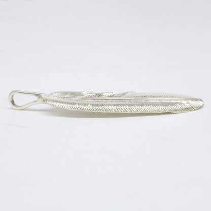 KENSHIRO Silver Wabori Feather Necklace L Size ONE SIZE
