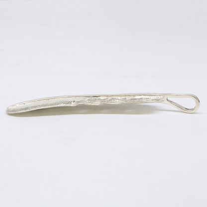 KENSHIRO Silver Wabori Feather Necklace L Size ONE SIZE