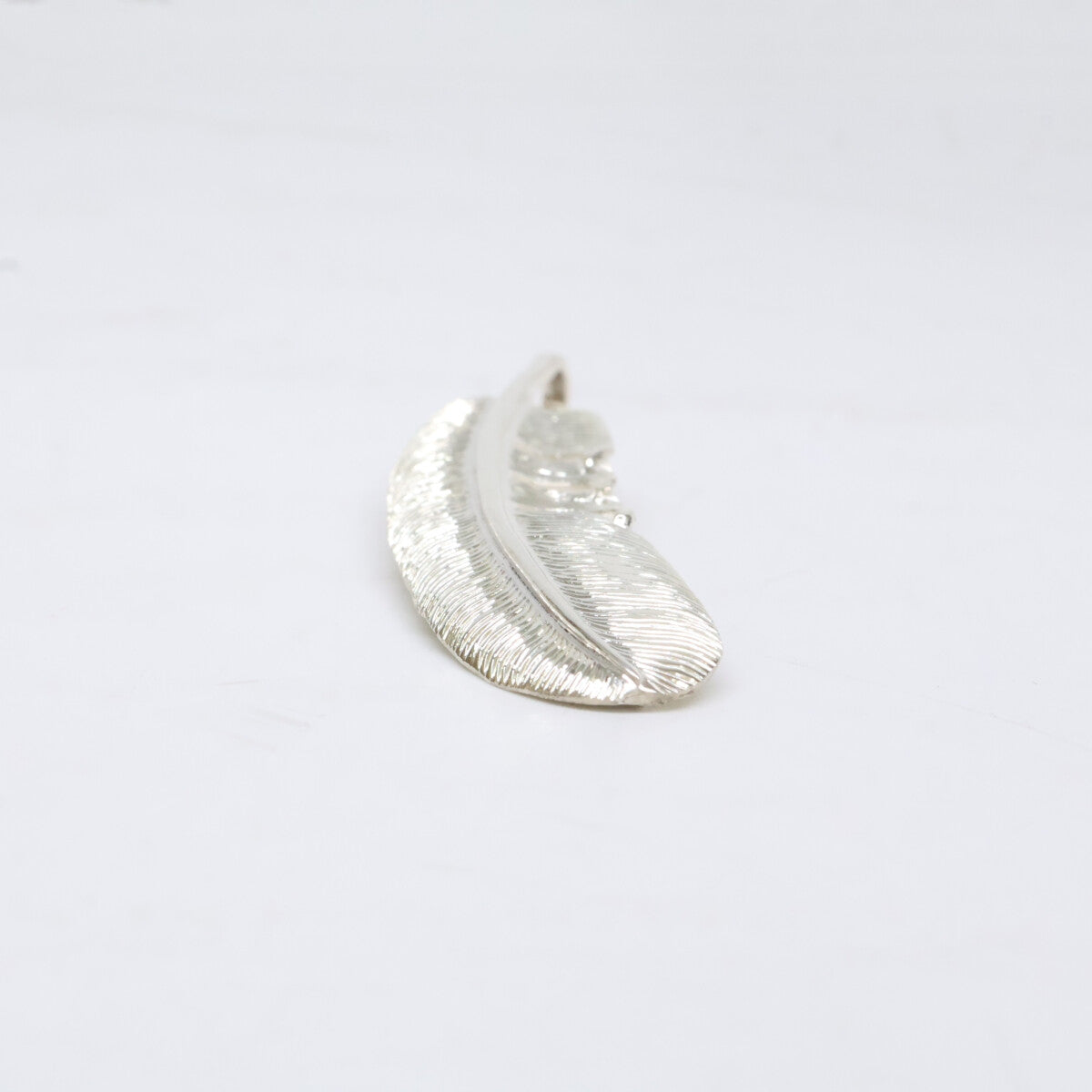 KENSHIRO Silver Wabori Feather Necklace L Size ONE SIZE