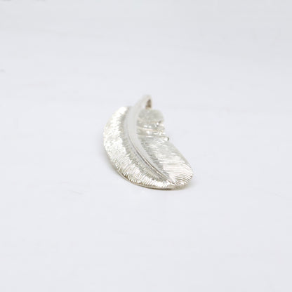 KENSHIRO Silver Wabori Feather Necklace L Size ONE SIZE
