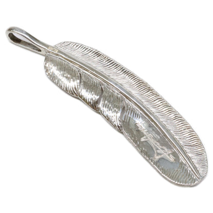 KENSHIRO Silver Wabori Feather Necklace L Size ONE SIZE