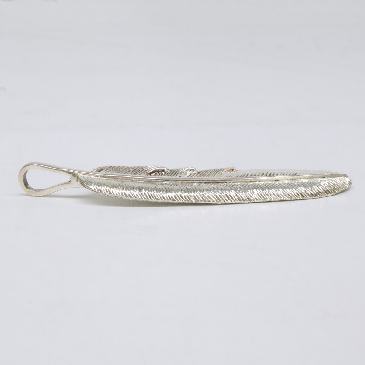 KENSHIRO Silver Wabori Feather Necklace L Size ONE SIZE