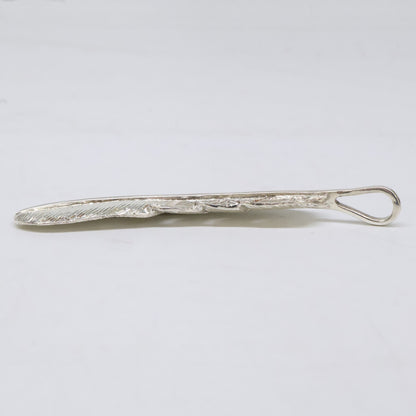 KENSHIRO Silver Wabori Feather Necklace L Size ONE SIZE
