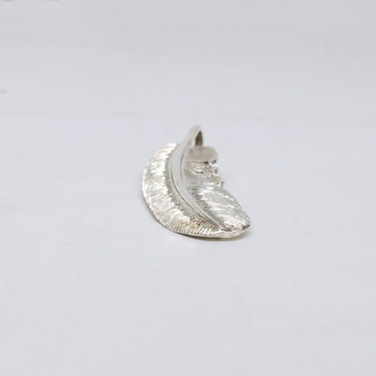 KENSHIRO Silver Wabori Feather Necklace L Size ONE SIZE