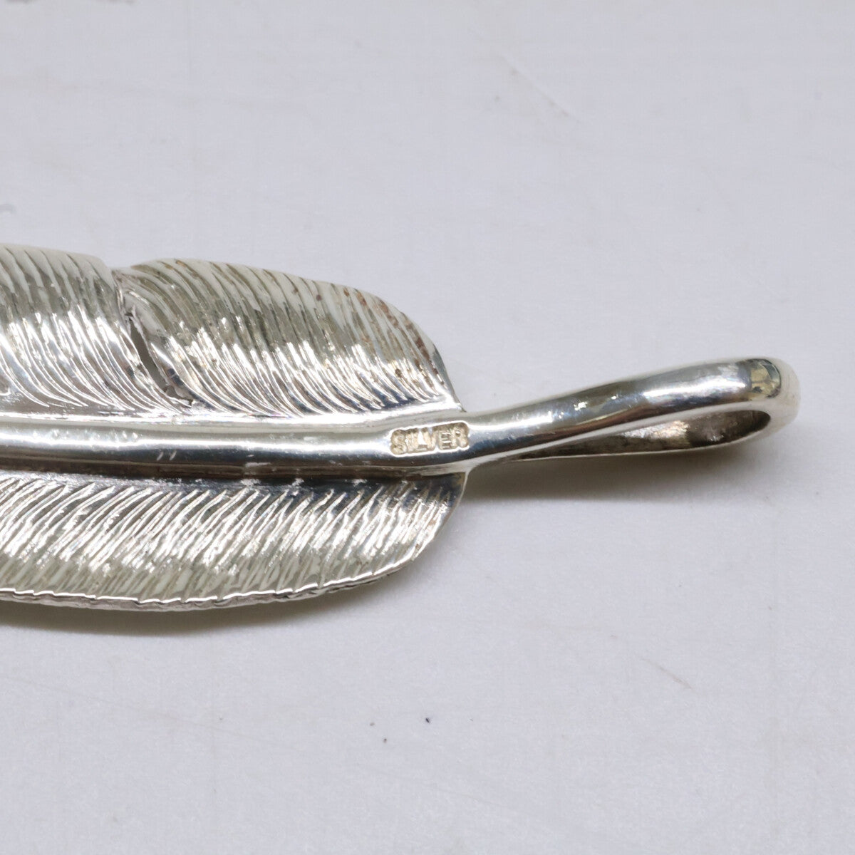 KENSHIRO Silver Wabori Feather Necklace L Size ONE SIZE