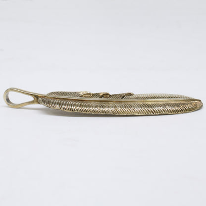 KENSHIRO Gold Wabori Feather Necklace L Size ONE SIZE
