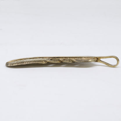 KENSHIRO Gold Wabori Feather Necklace L Size ONE SIZE