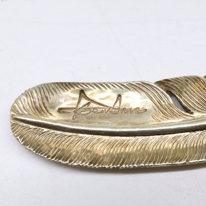 KENSHIRO Gold Wabori Feather Necklace L Size ONE SIZE