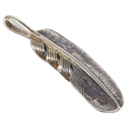 KENSHIRO Silver Wabori Feather Necklace S Size ONE SIZE