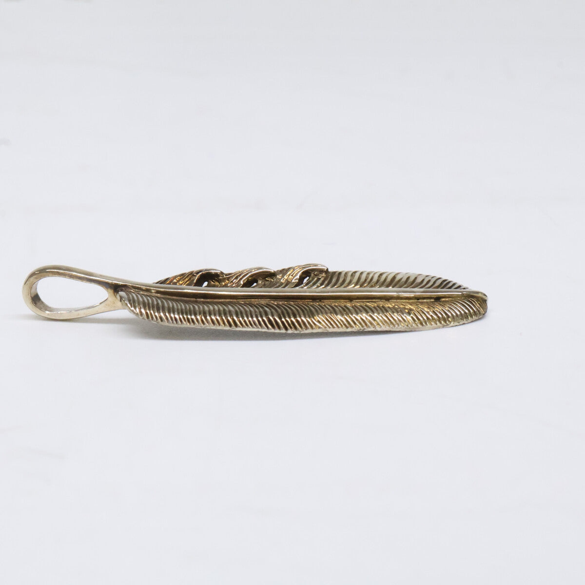 KENSHIRO Silver Wabori Feather Necklace S Size ONE SIZE