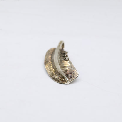 KENSHIRO Silver Wabori Feather Necklace S Size ONE SIZE