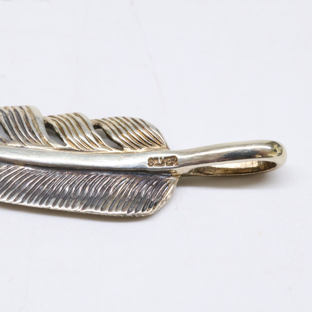 KENSHIRO Silver Wabori Feather Necklace S Size ONE SIZE