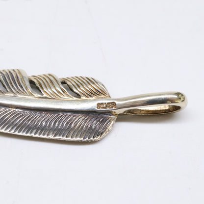 KENSHIRO Silver Wabori Feather Necklace S Size ONE SIZE