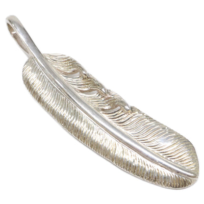 KENSHIRO Silver Wabori Feather Necklace S Size ONE SIZE