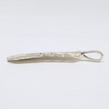 KENSHIRO Silver Wabori Feather Necklace S Size ONE SIZE
