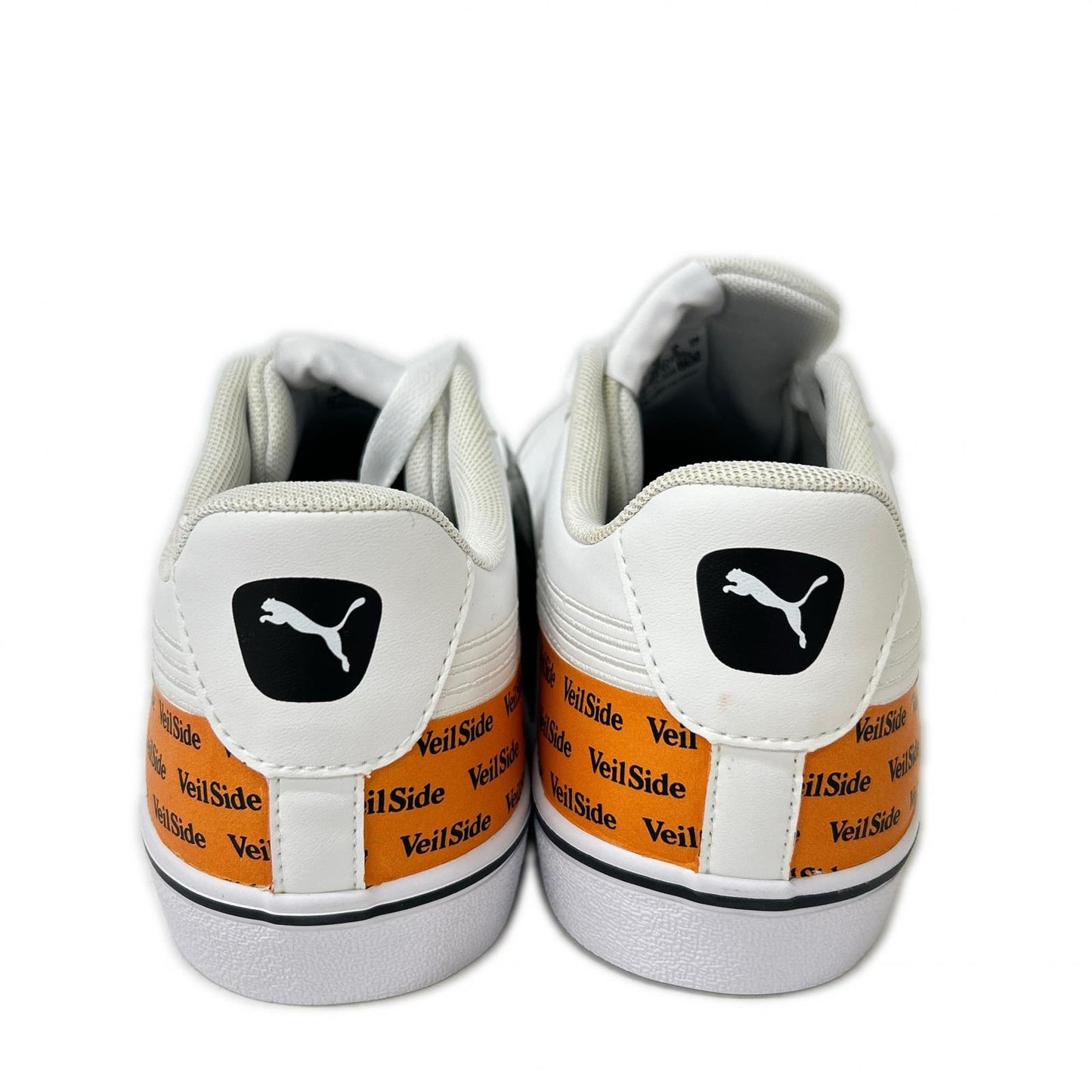 PUMA xVeilSide V COURT VULC EB Sneakers White Orange Size 27