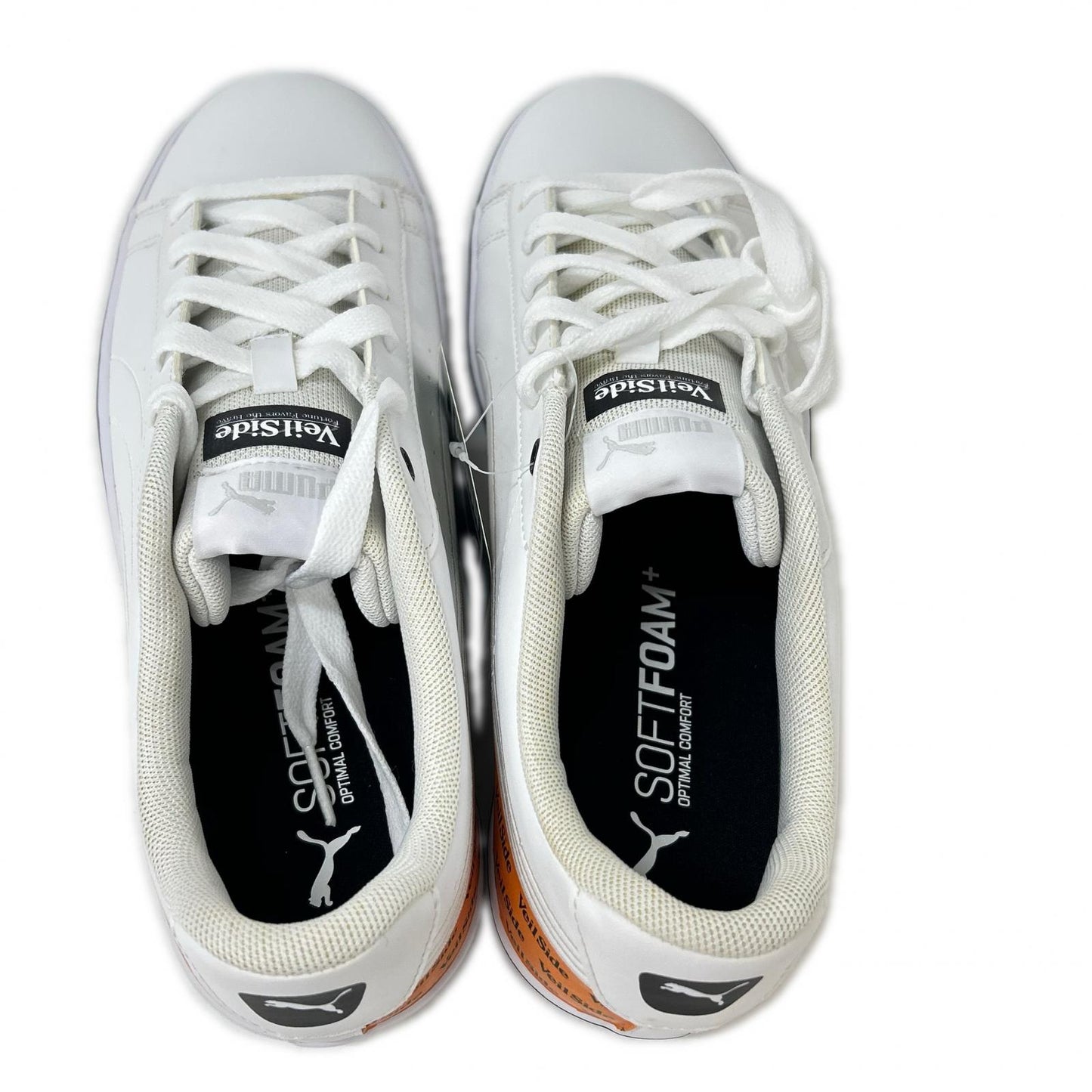 PUMA xVeilSide V COURT VULC EB Sneakers White Orange Size 27