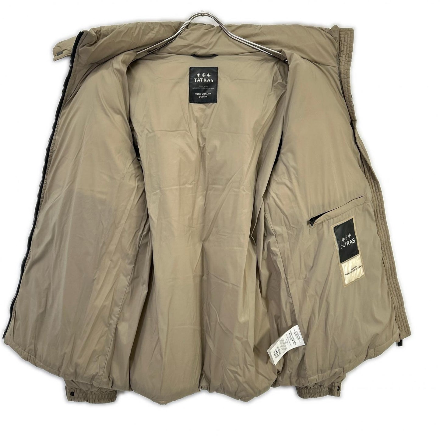 TATRAS GESSO Hooded Down Jacket Beige Size 04
