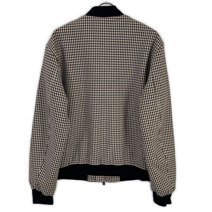 BOSS Gunclub Check Zip Blouson Jacket Brown Size 48
