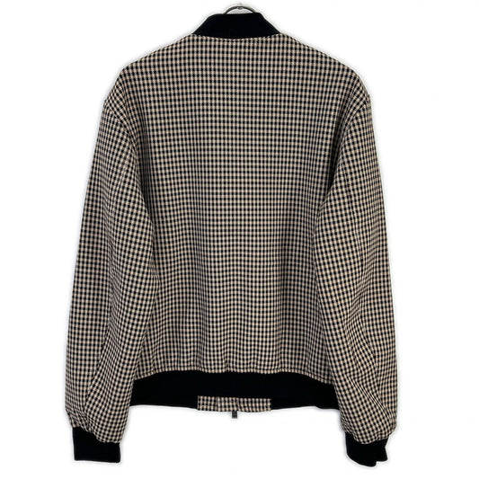 BOSS Gunclub Check Zip Blouson Jacket Brown Size 48