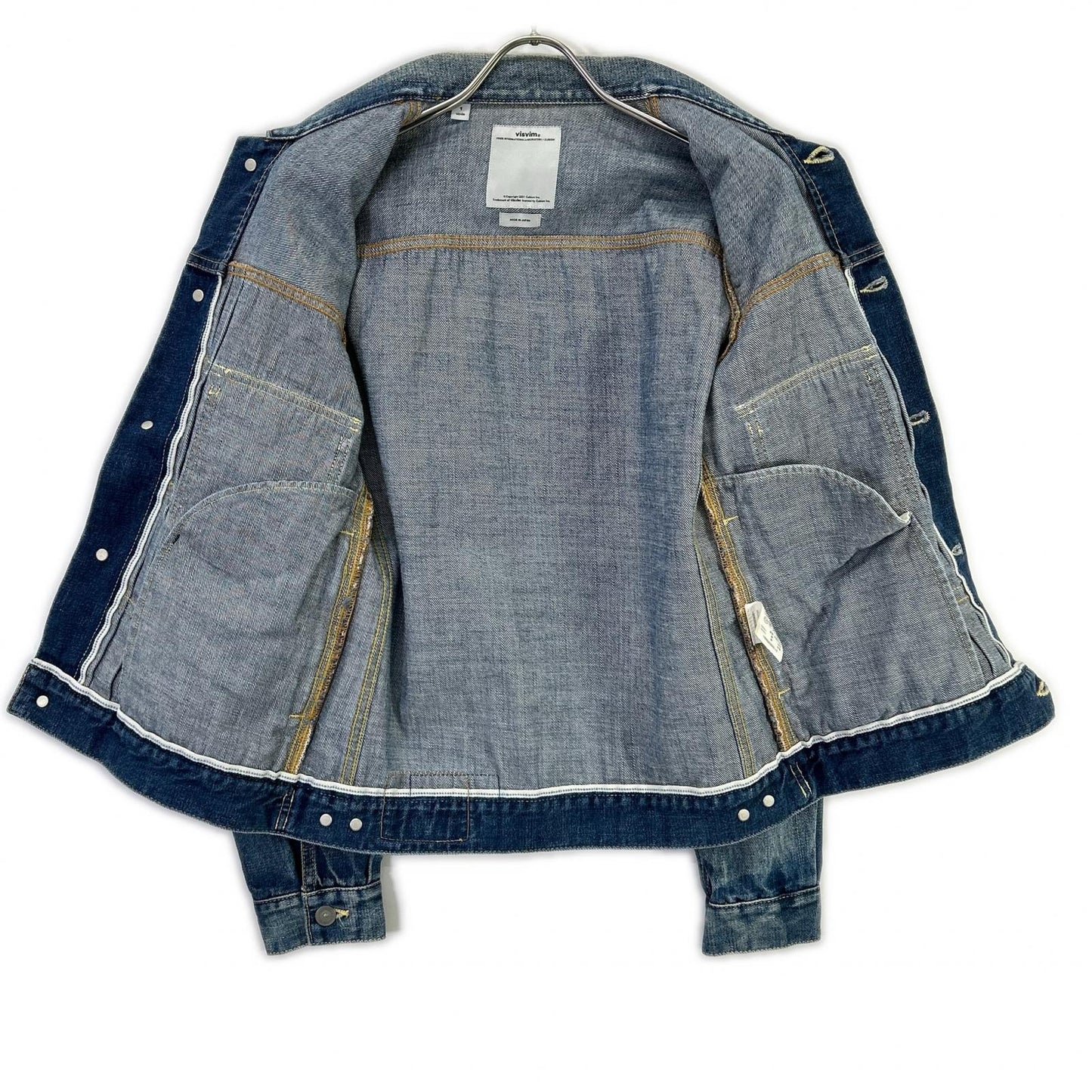 VISVIM FW16 SS 101 Damaged Selvedge Jacket Indigo Size 1
