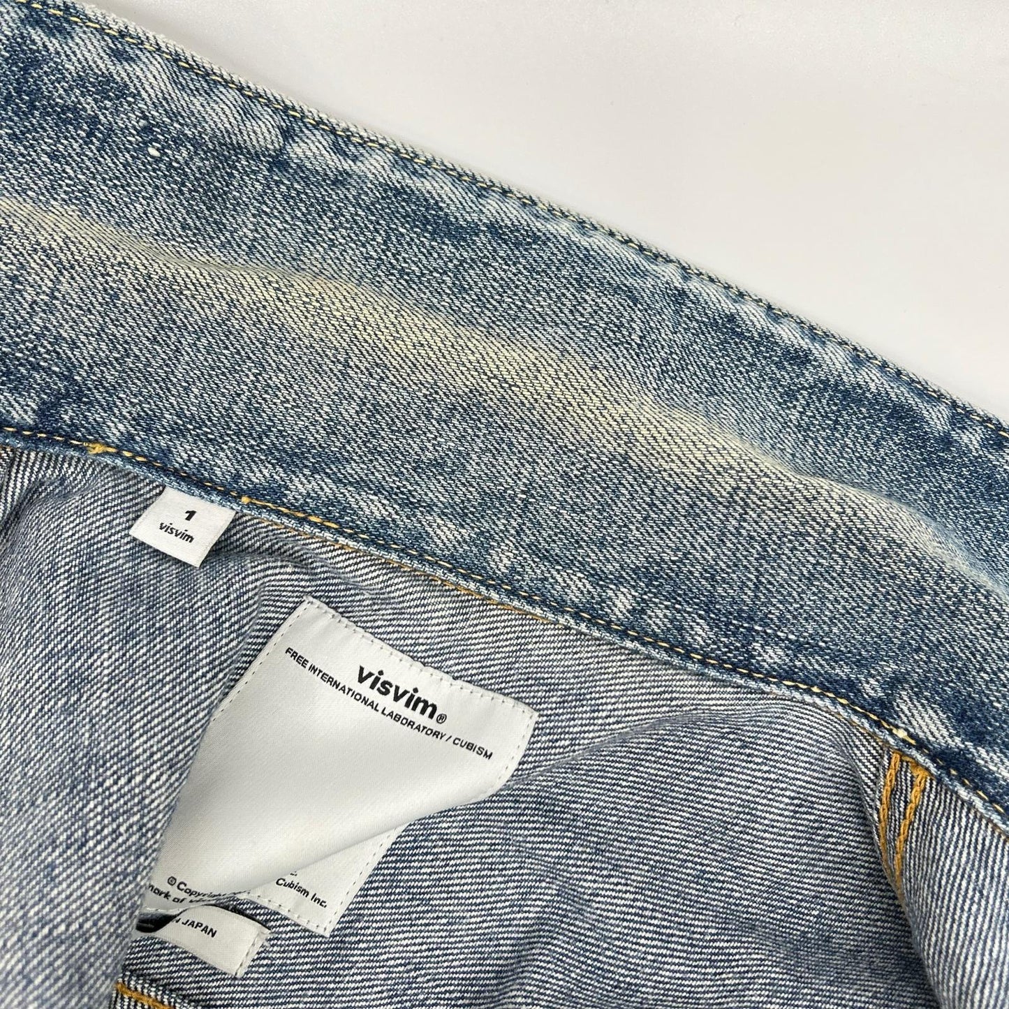 VISVIM FW16 SS 101 Damaged Selvedge Jacket Indigo Size 1
