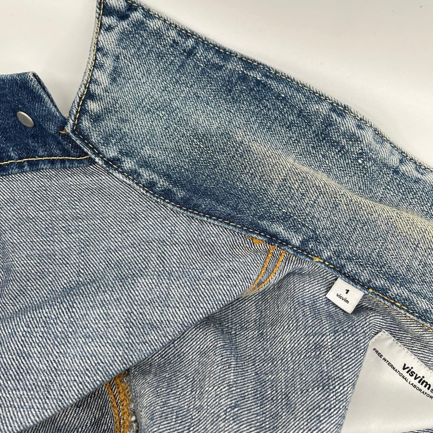 VISVIM FW16 SS 101 Damaged Selvedge Jacket Indigo Size 1