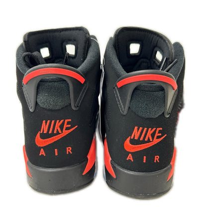 NIKE Air Jordan 6 Retro Infrared Black Crimson Sneakers Size 24