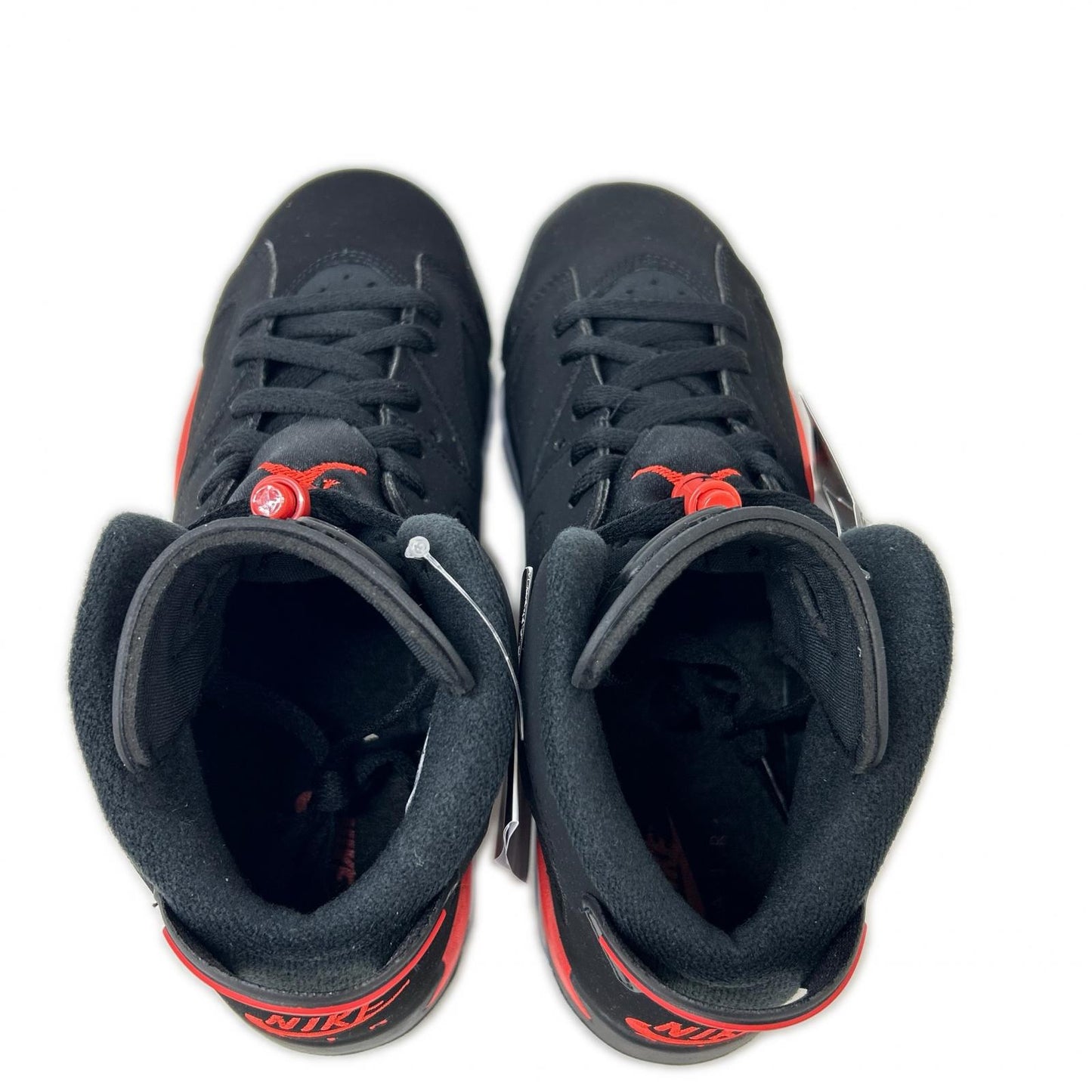 NIKE Air Jordan 6 Retro Infrared Black Crimson Sneakers Size 24