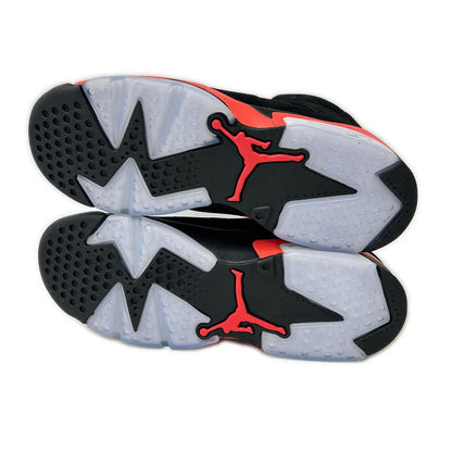 NIKE Air Jordan 6 Retro Infrared Black Crimson Sneakers Size 24