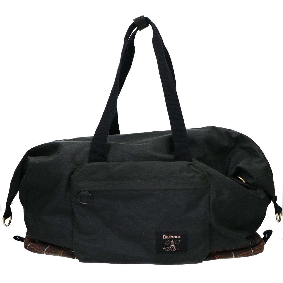 Barbour Field Waxed Boston Bag Green Size ONE SIZE