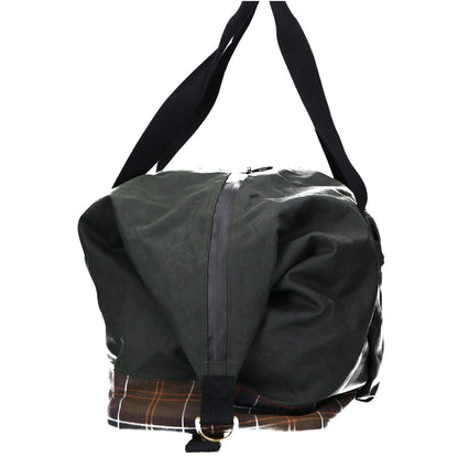Barbour Field Waxed Boston Bag Green Size ONE SIZE