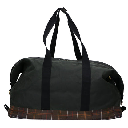 Barbour Field Waxed Boston Bag Green Size ONE SIZE