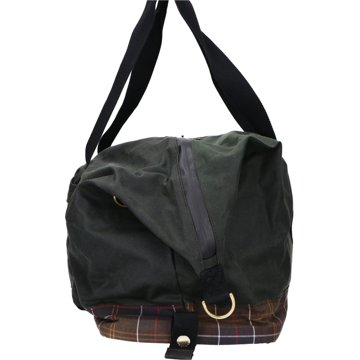 Barbour Field Waxed Boston Bag Green Size ONE SIZE