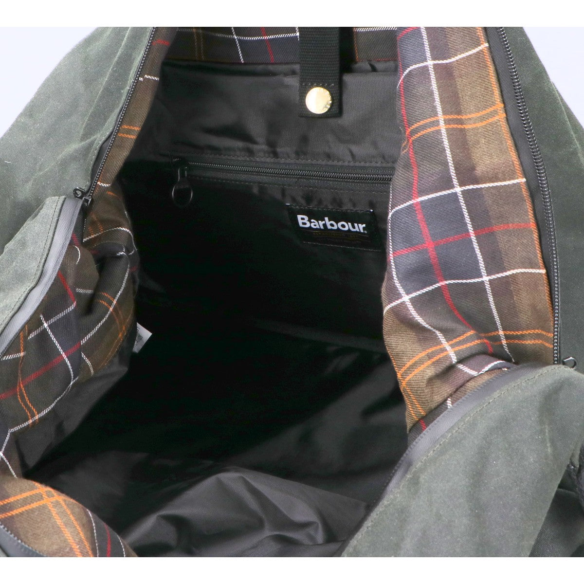 Barbour Field Waxed Boston Bag Green Size ONE SIZE