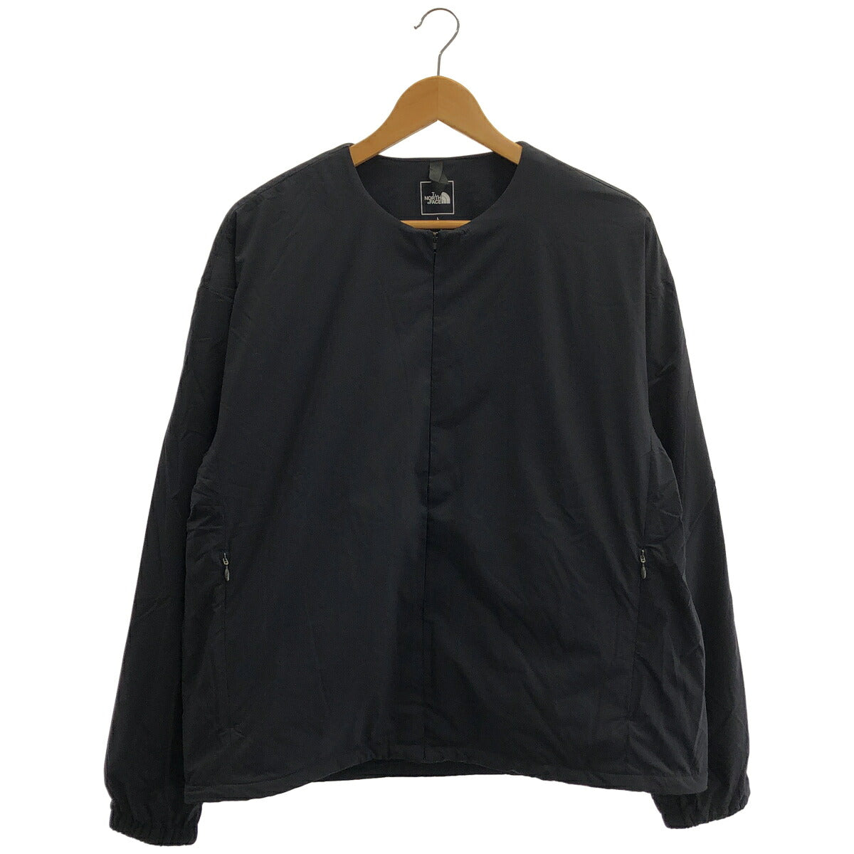 THE NORTH FACE Black Nylon Zip Cardigan Sweater Size L