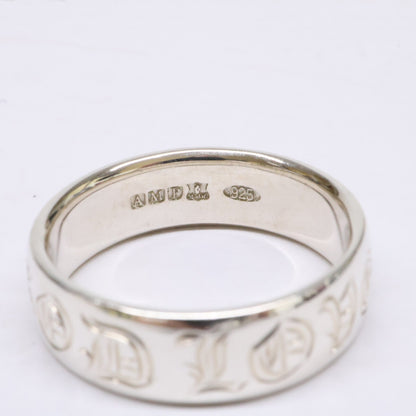 amp japan 925 Silver GOD LOVE Engraved Ring Size JP 16