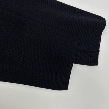 LARDINI Black Wool Boutonniere Milano Knit Jacket Size XS