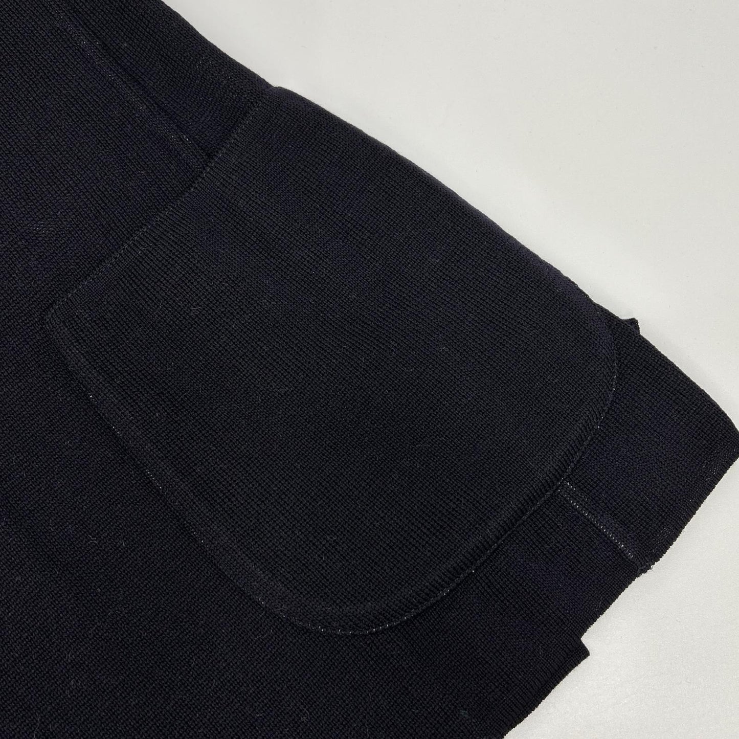 LARDINI Black Wool Boutonniere Milano Knit Jacket Size XS
