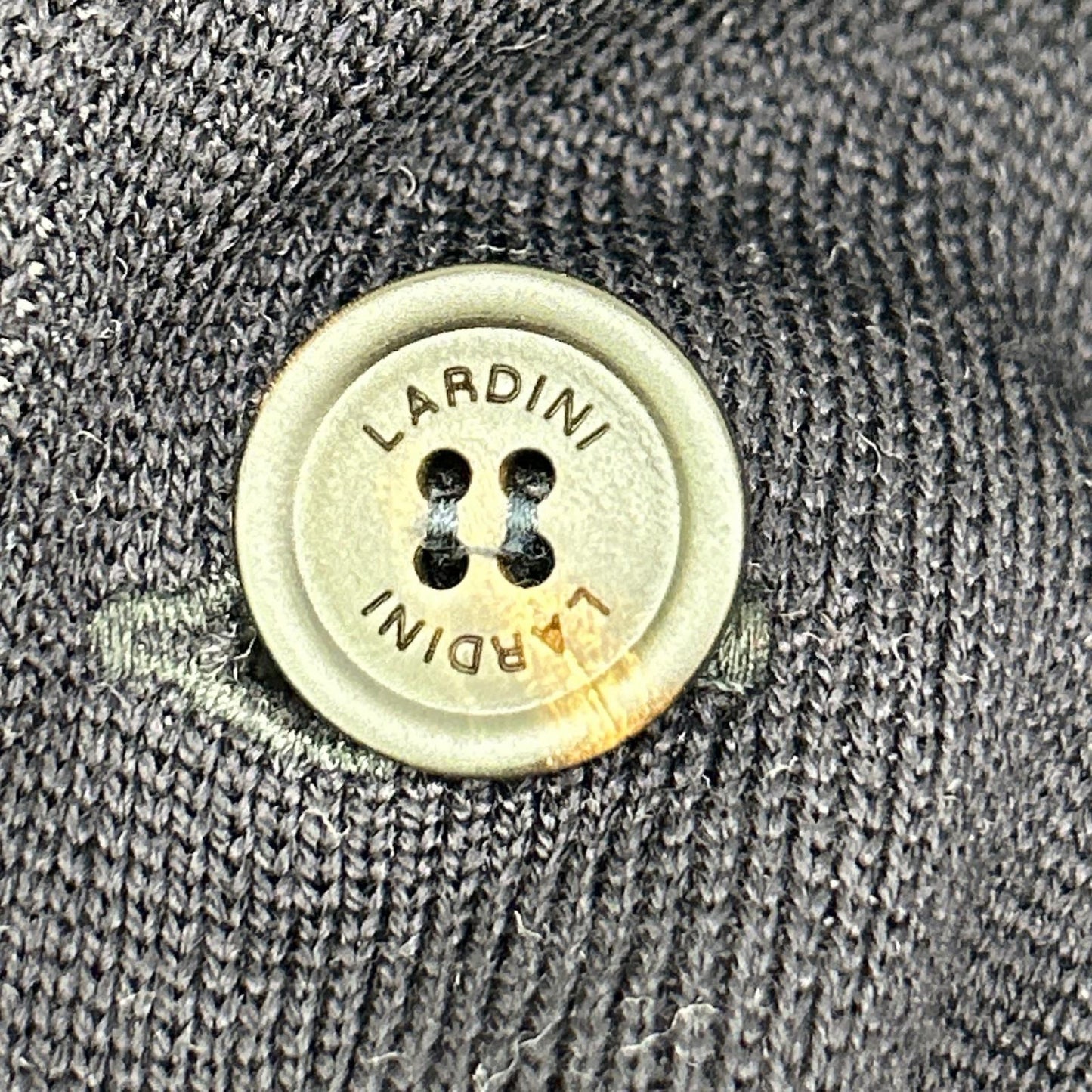 LARDINI Black Wool Boutonniere Milano Knit Jacket Size XS