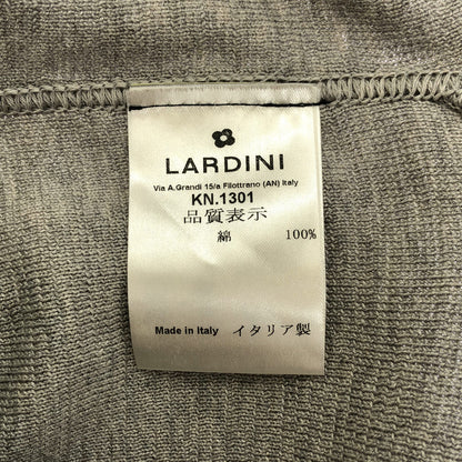 LARDINI Gray Cotton Boutonniere Milano Knit Jacket Size XS