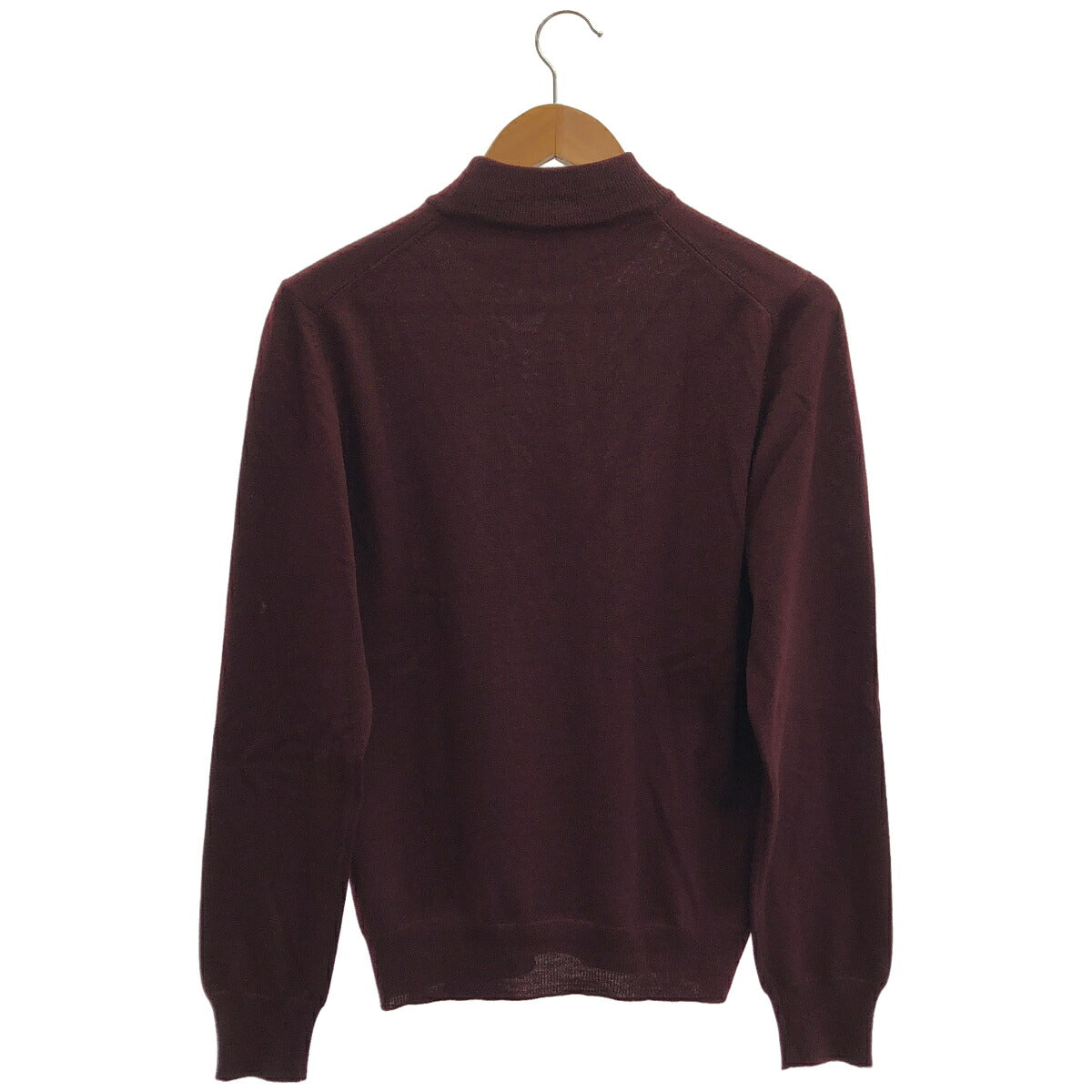 GRAN SASSO Bordeaux Wool Mock Neck Sweater Size 44