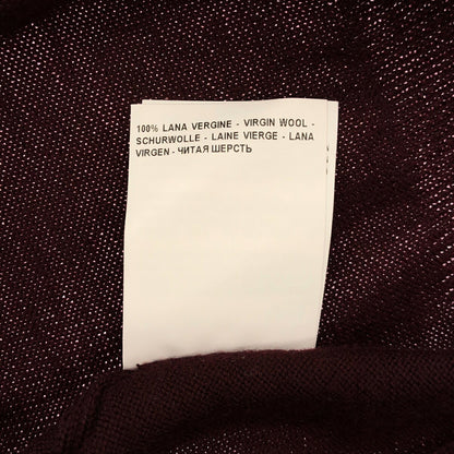 GRAN SASSO Bordeaux Wool Mock Neck Sweater Size 44